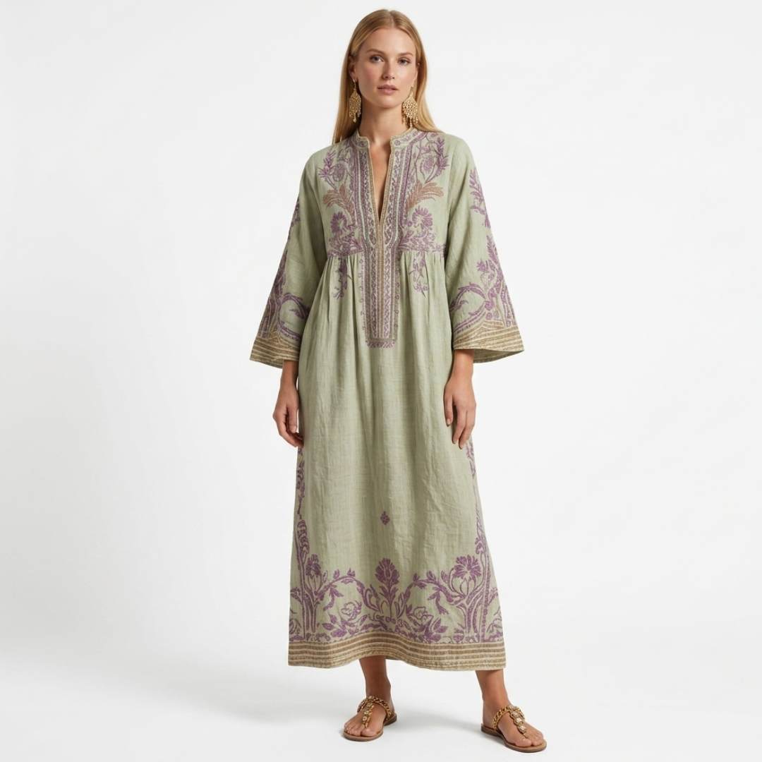 Mila - Boho kleita ar izšuvumu