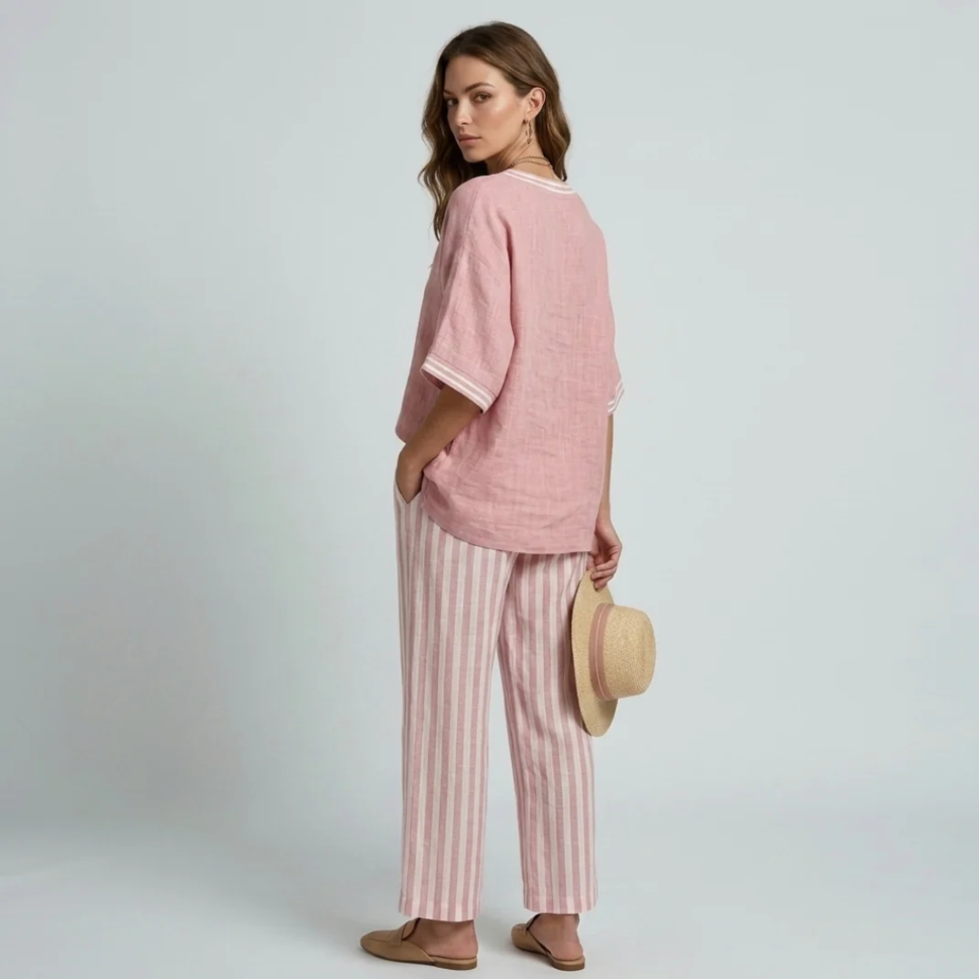 Marina — vasaras komplekts ar svītrām